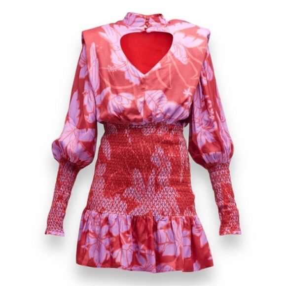 NWT Farm Rio LIVING NATURE BURGUNDY
HEART SHAPED NECKLINE MINI Small - Picture 5 of 16